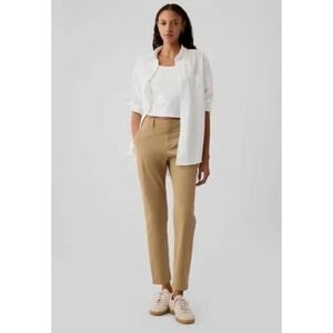 Gap Women's Slim Ankle Pant Cotton Tan Size 12